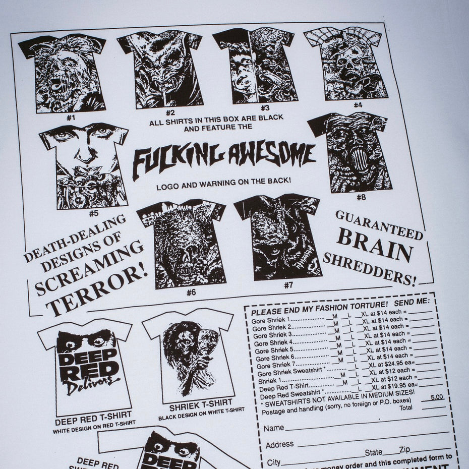 Fucking Awesome - Gore Shriek Tee White