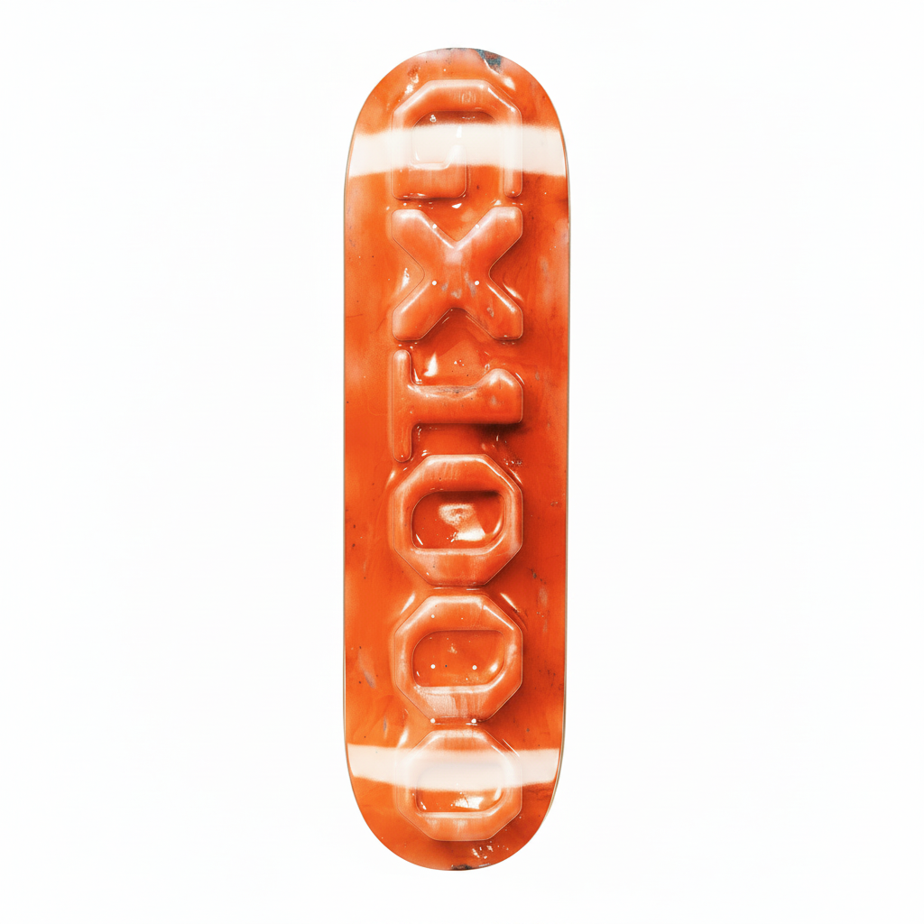 Gx1000 - OG Logo Ceramic Orange Deck 8.625”