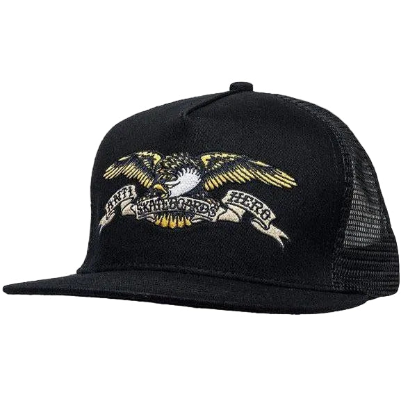 Antihero - ADJ Eagle Embroidered Trucker Black Hat