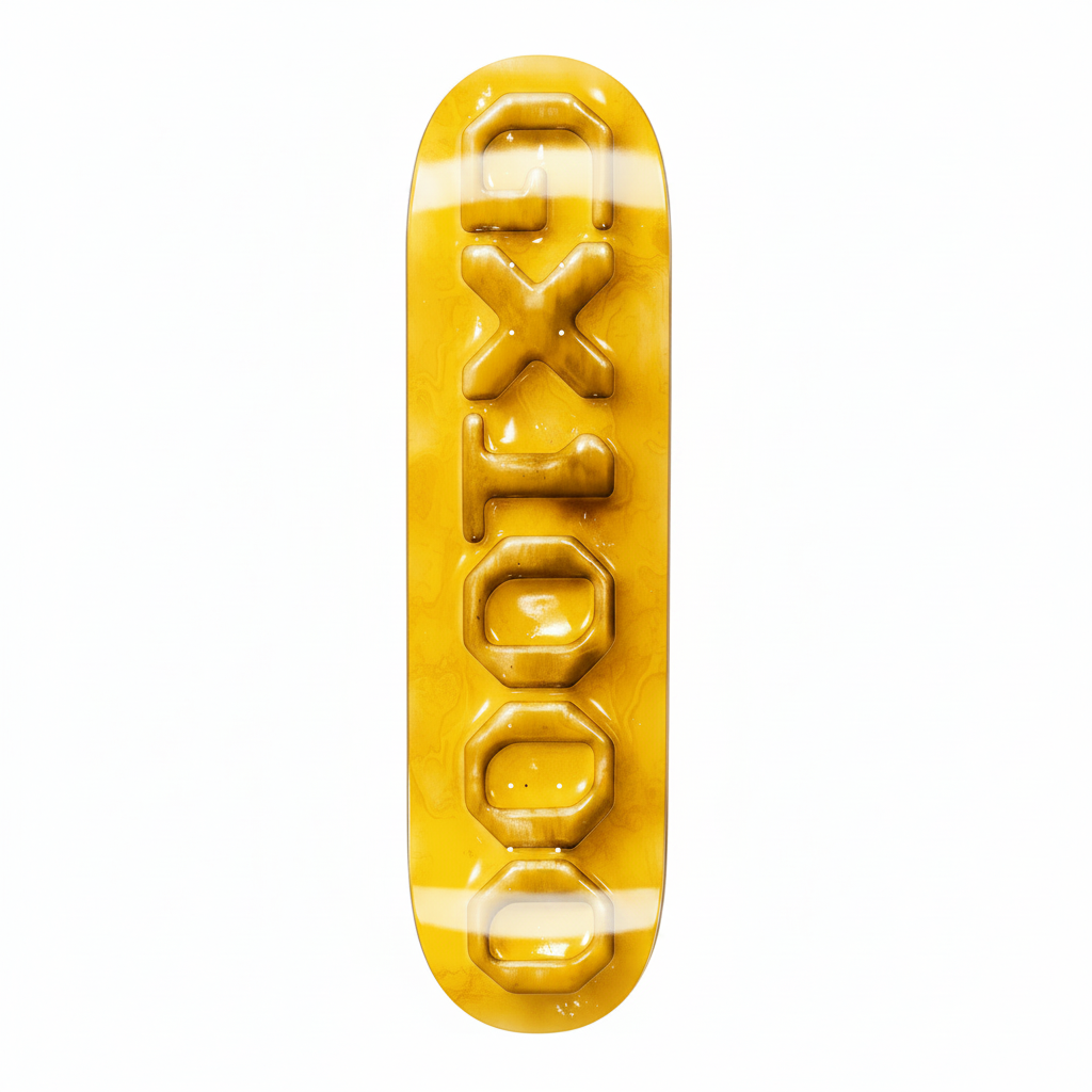 Gx1000 - OG Logo Ceramic Yellow Deck 8.375”