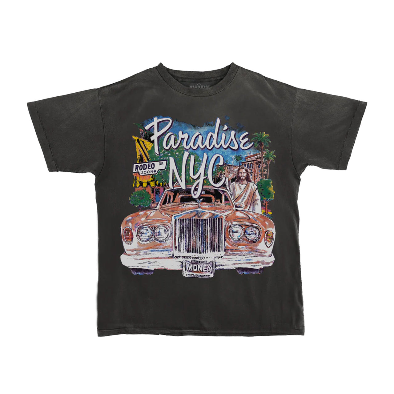 Paradise - Rodeo Drive Vintage Black Tee