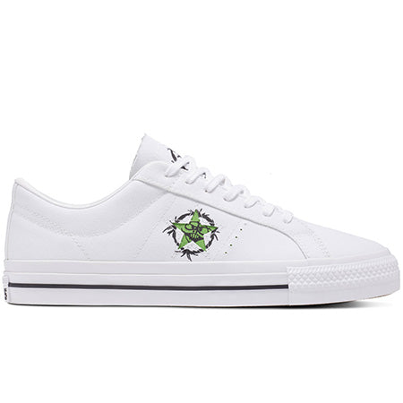 Converse - One Star Pro 2000s White & Green Shoes