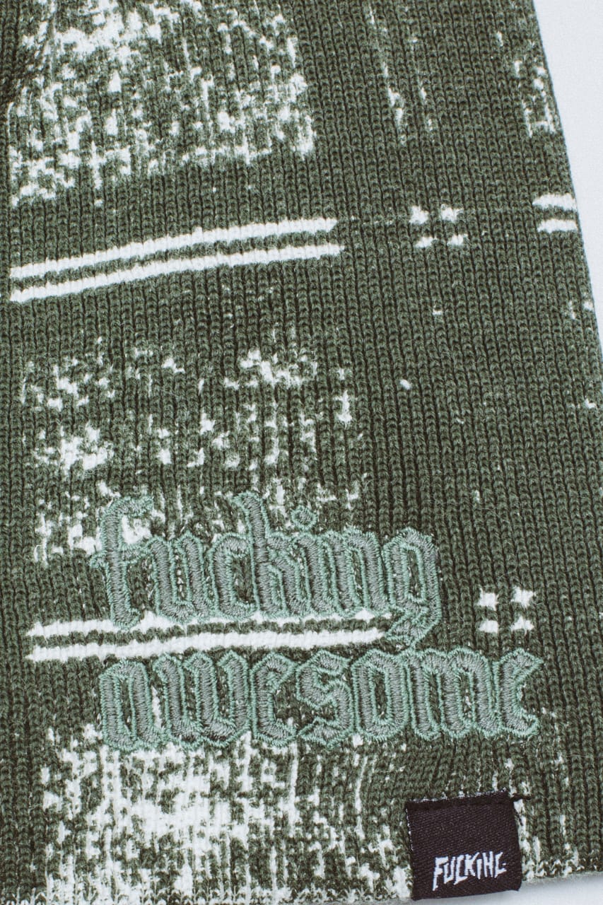 Fucking Awesome - Digital Plaid Skully Beanie