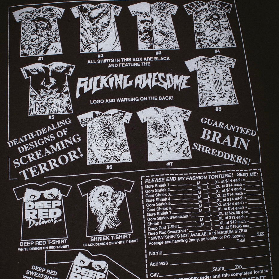 Fucking Awesome - Gore Shriek Tee Black