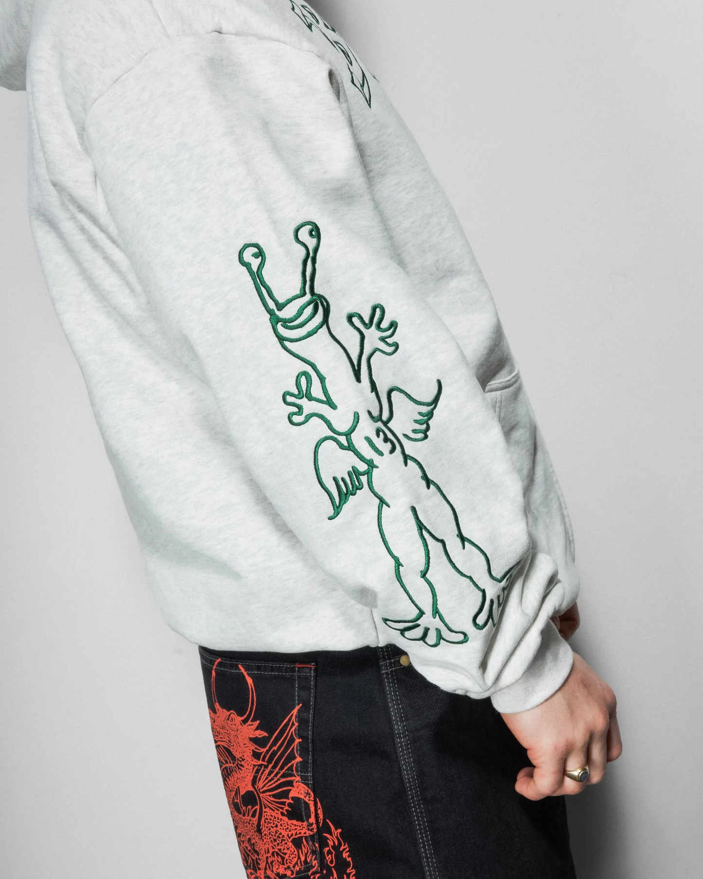Butter - Thirteen Zip Thru Ash Grey Hoodie