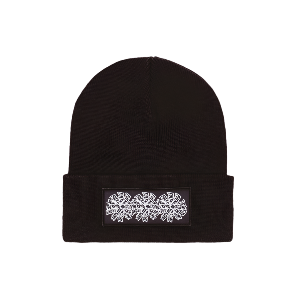 Fucking Awesome - Three Spiral Edge Stitch Beanie