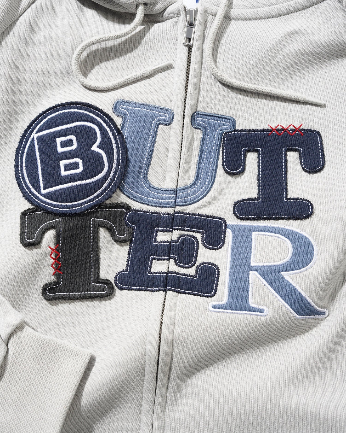 Butter - Patchwork Zip-Thru Hoodie