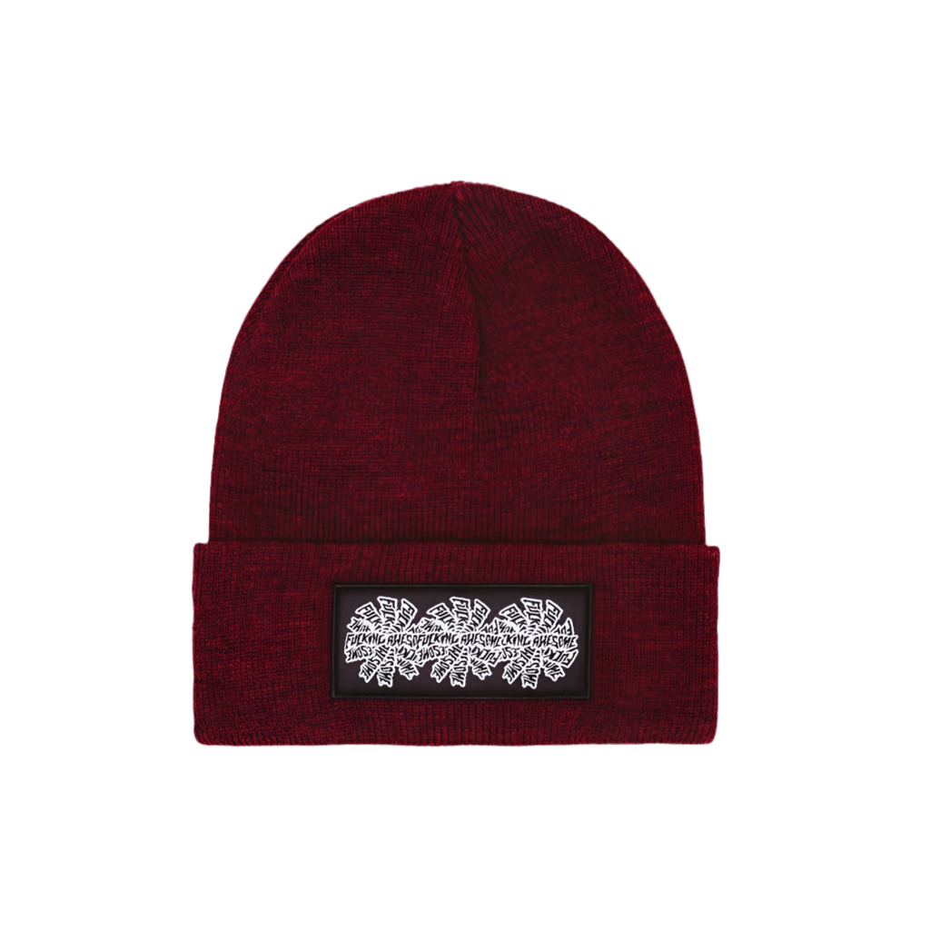 Fucking Awesome - Three Spiral Edge Stitch Beanie