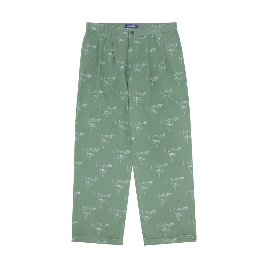 Fucking Awesome - I Love You Pleated Baggy Pant