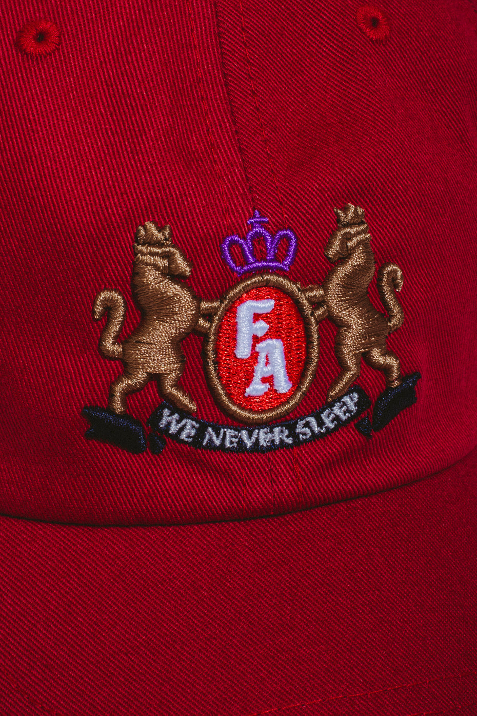 Fucking Awesome - Core Crest Strapback (Cranberry)