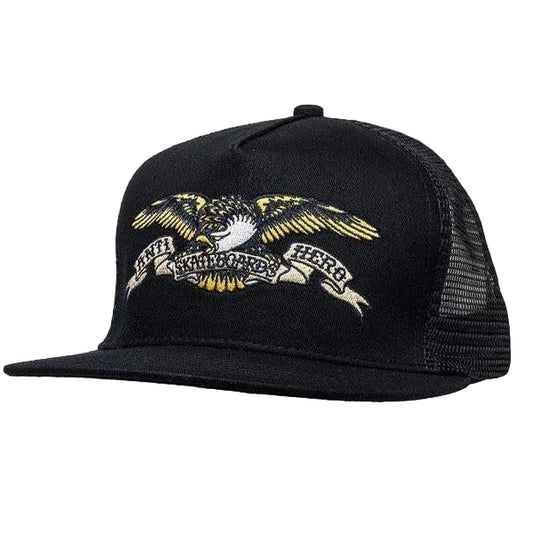 Antihero - ADJ Eagle Embroidered Trucker Black Hat