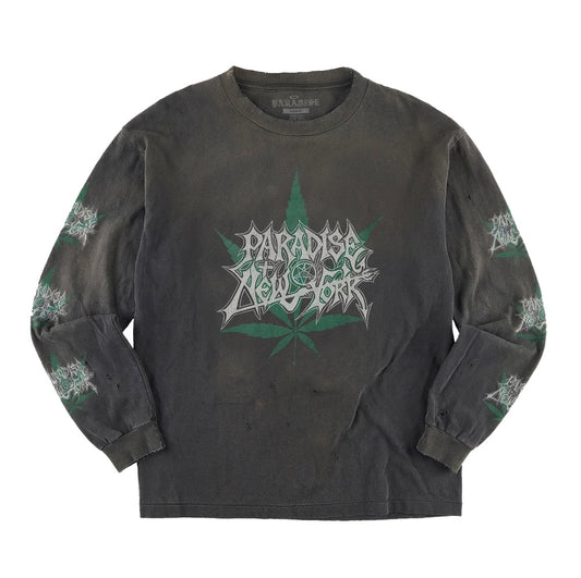 Paradise - Morbid Paradise LS Vintage Black Tee