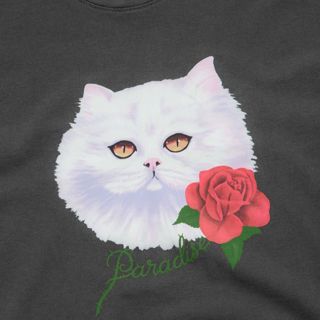 Paradise - Purradise Vintage Black Tee