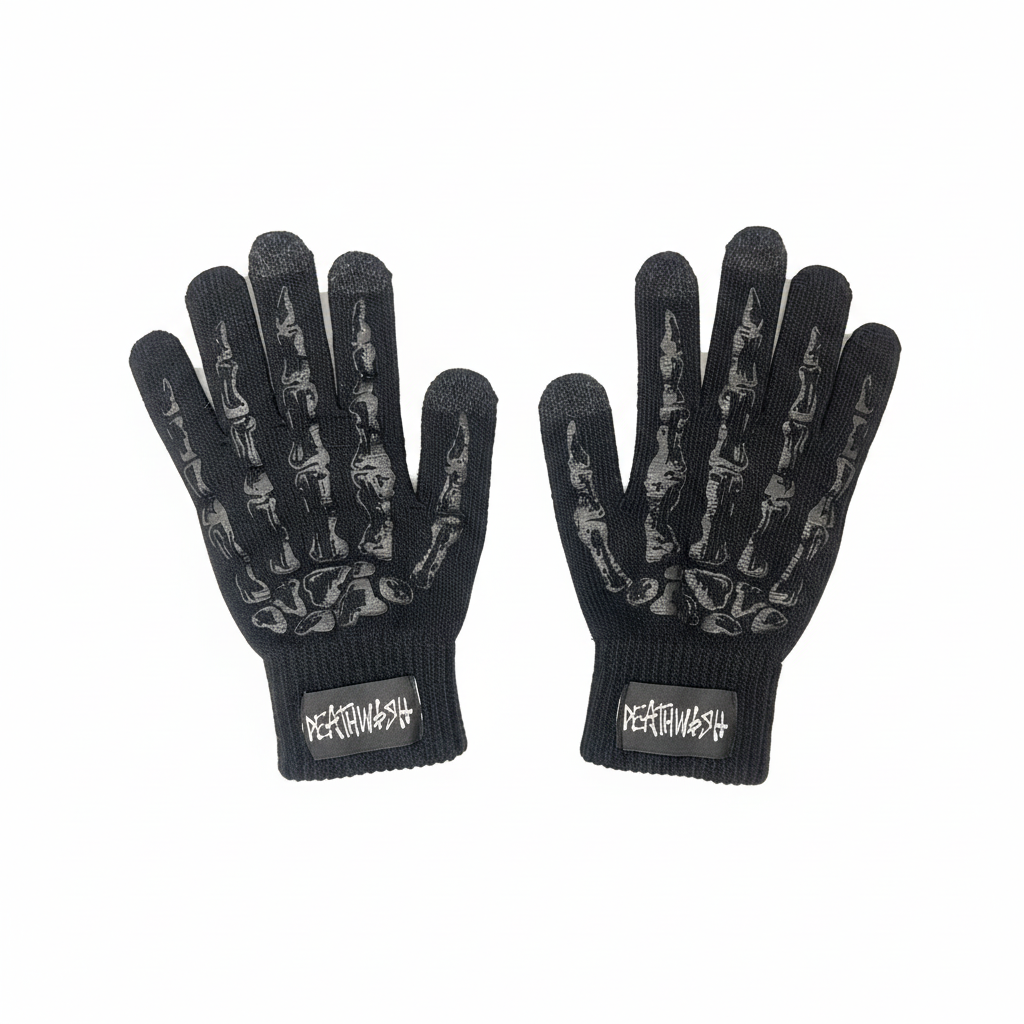 Deathwish - Knuckles Black Gloves