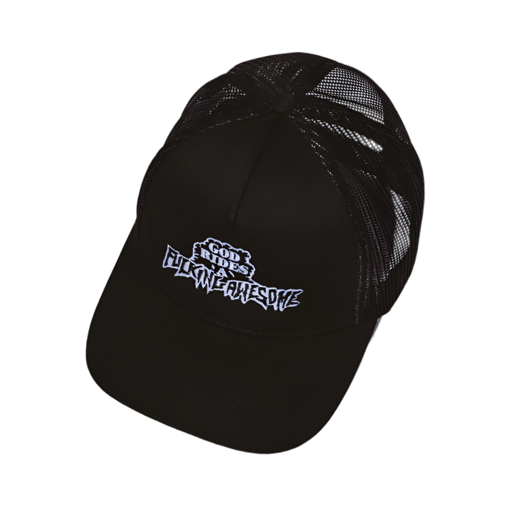 Fucking Awesome - God Rides FA Trucker Hat Black/Black