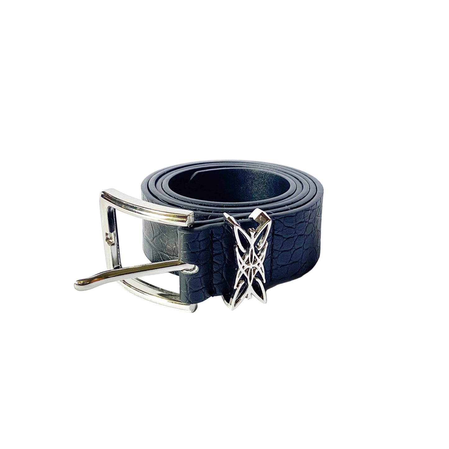 Vindicta Studios - Logo Croc Belt Black