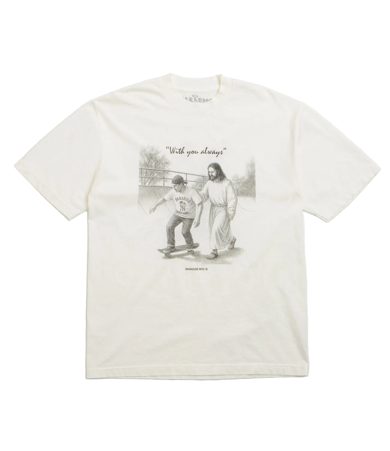 Paradise - With You Always Off White Tee