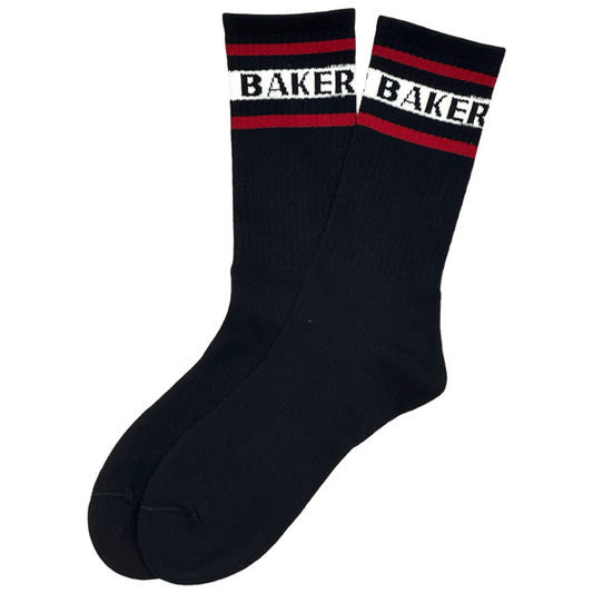 Baker - White Stripe Navy Socks