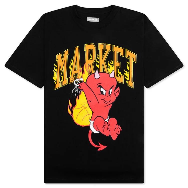 Market Studios - Hot Stuff Dunk Black Tee