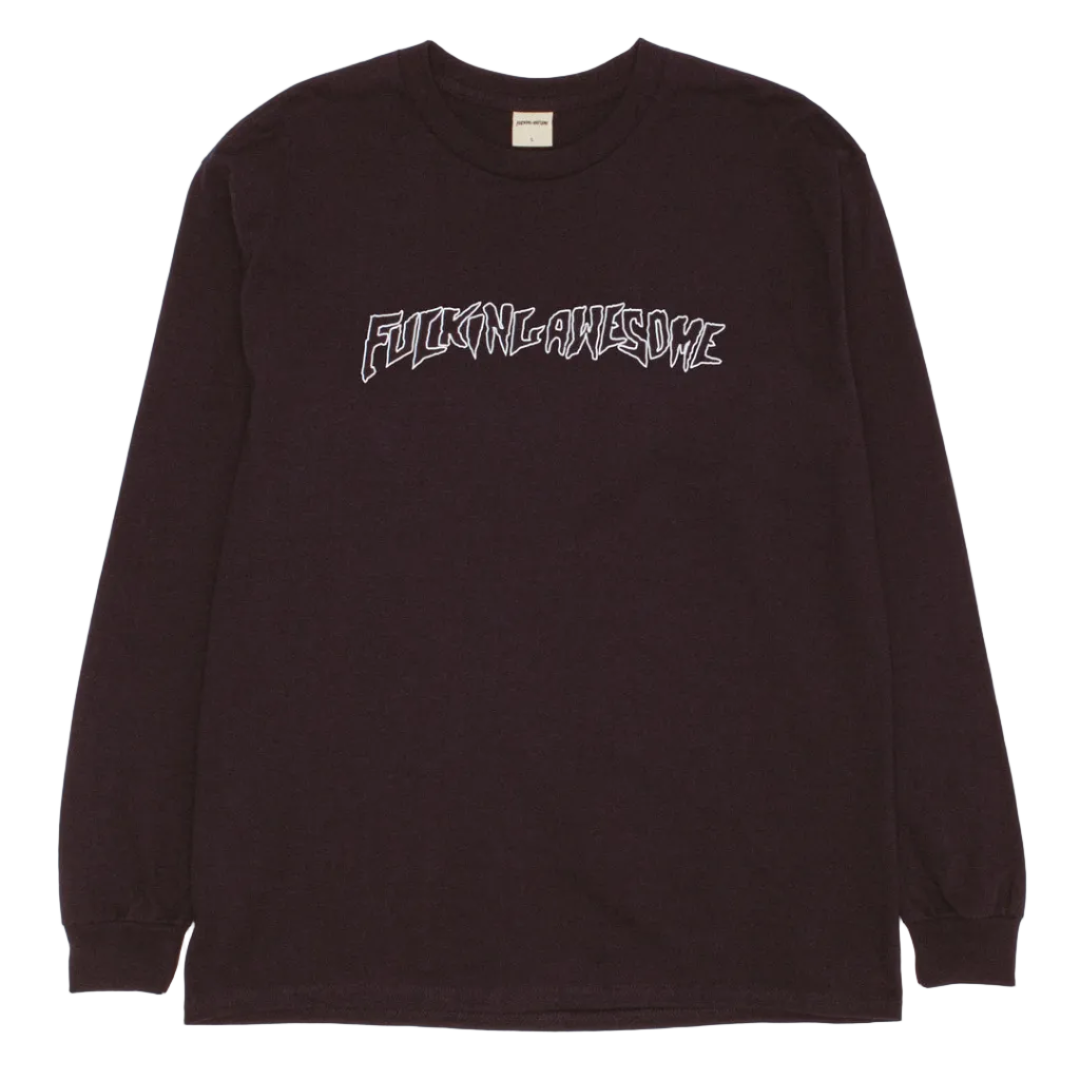 Fucking Awesome - Fineline Glow in the Dark Stamp Logo LS