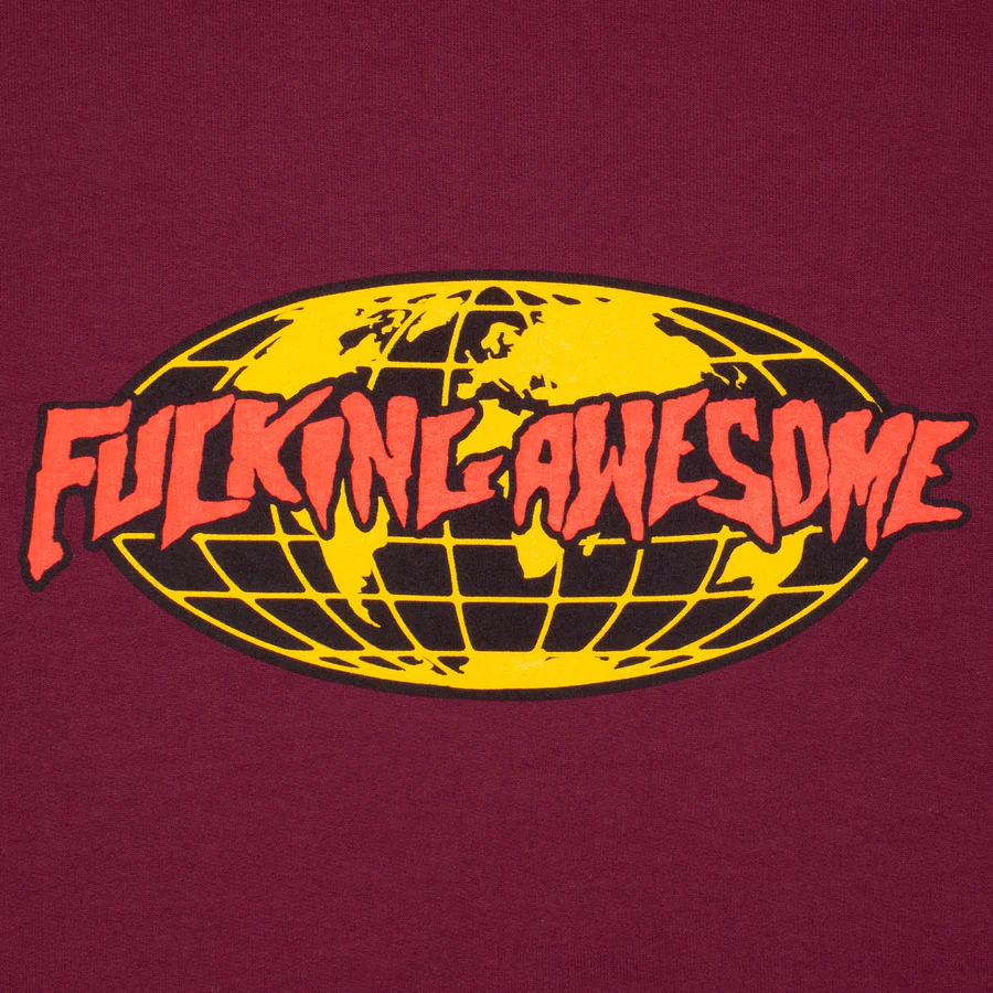 Fucking Awesome - FA World Crewneck (Maroon)