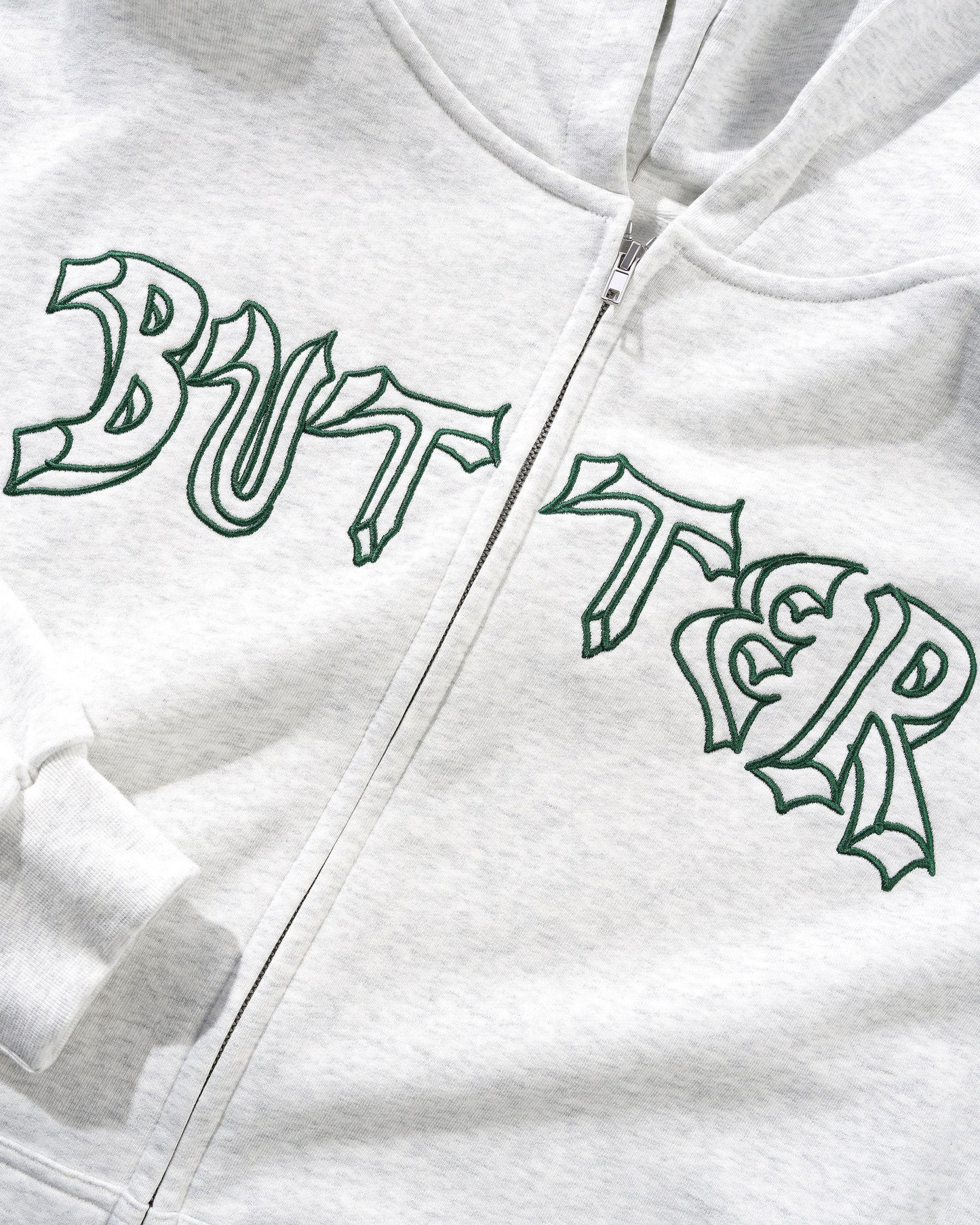 Butter - Thirteen Zip Thru Ash Grey Hoodie
