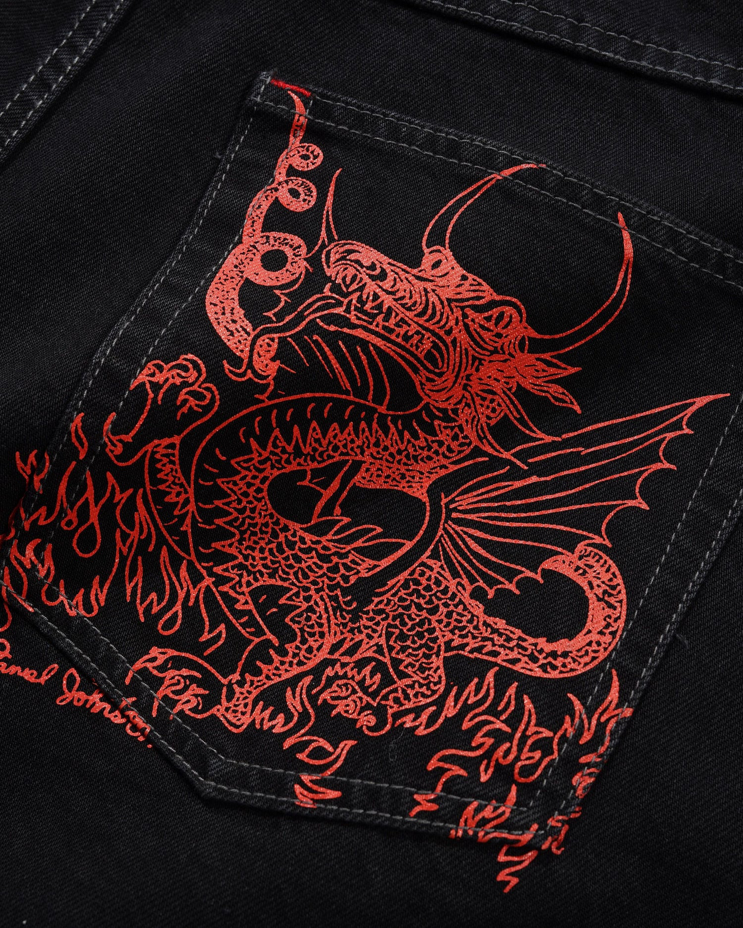 Butter - Dragon Denim Washed Black Shorts