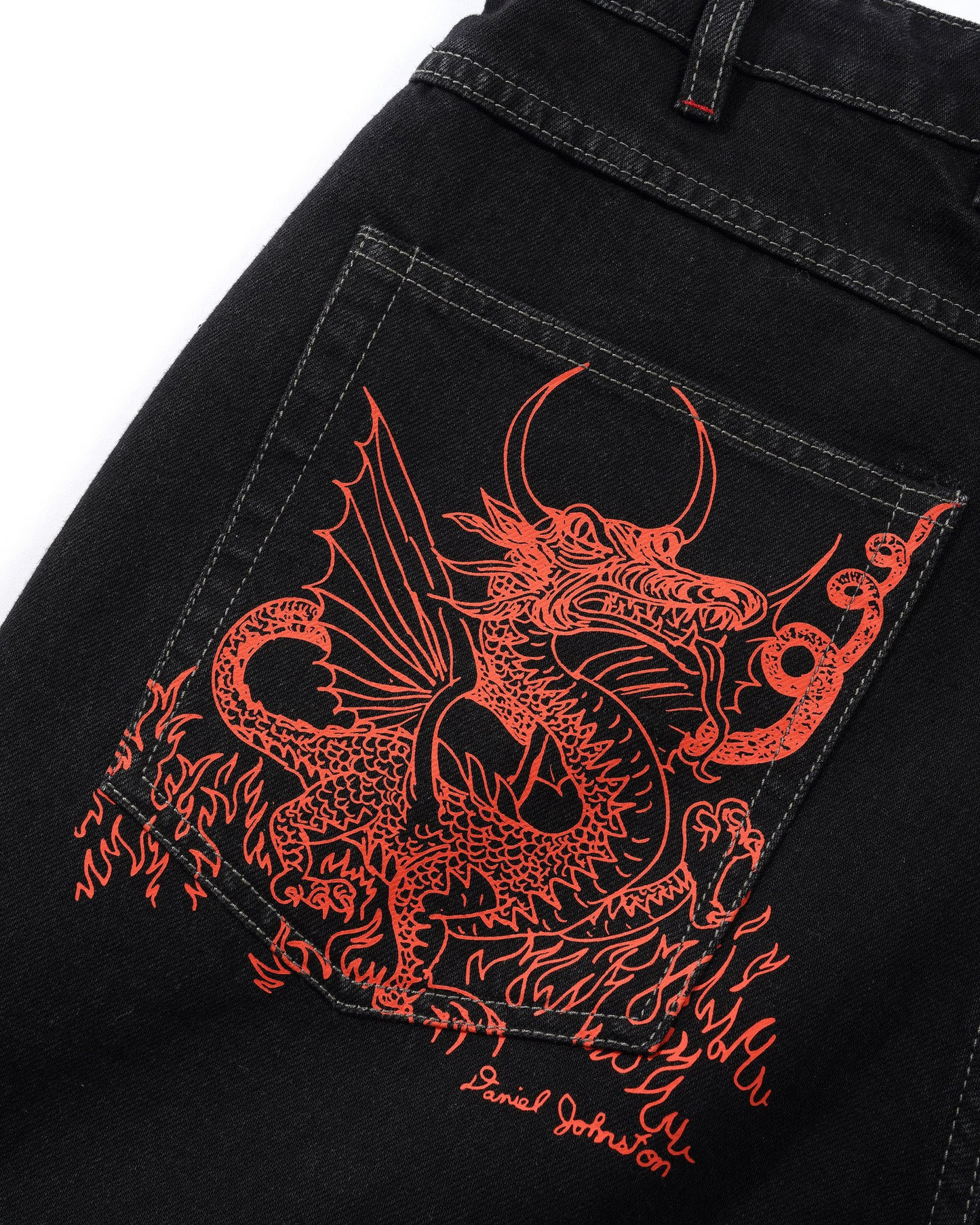 Butter - Dragon Denim Washed Black Shorts