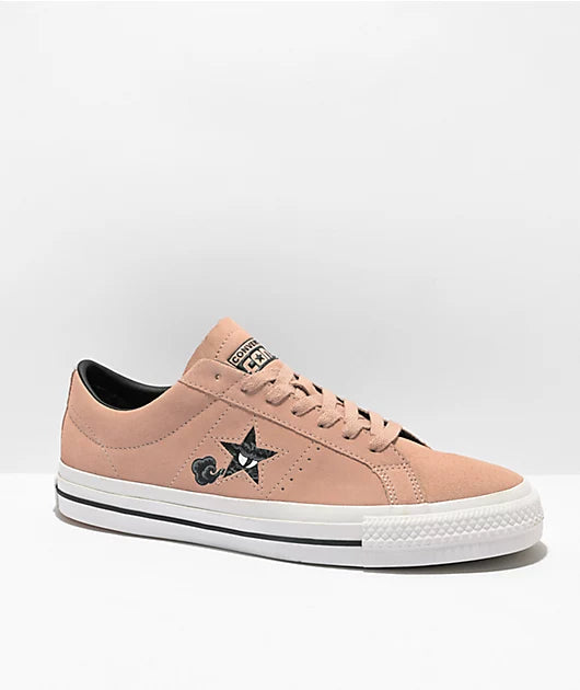 Converse - One Star Pro Clay Pink Suede Shoes