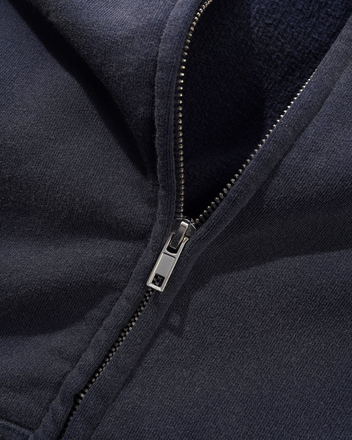 Butter - Thirteen Zip Thru Washed Navy Hoodie