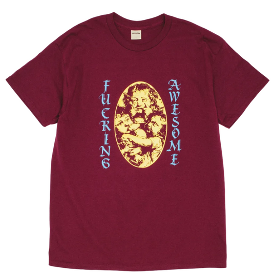 Fucking Awesome - Mischievous Faces Maroon Tee