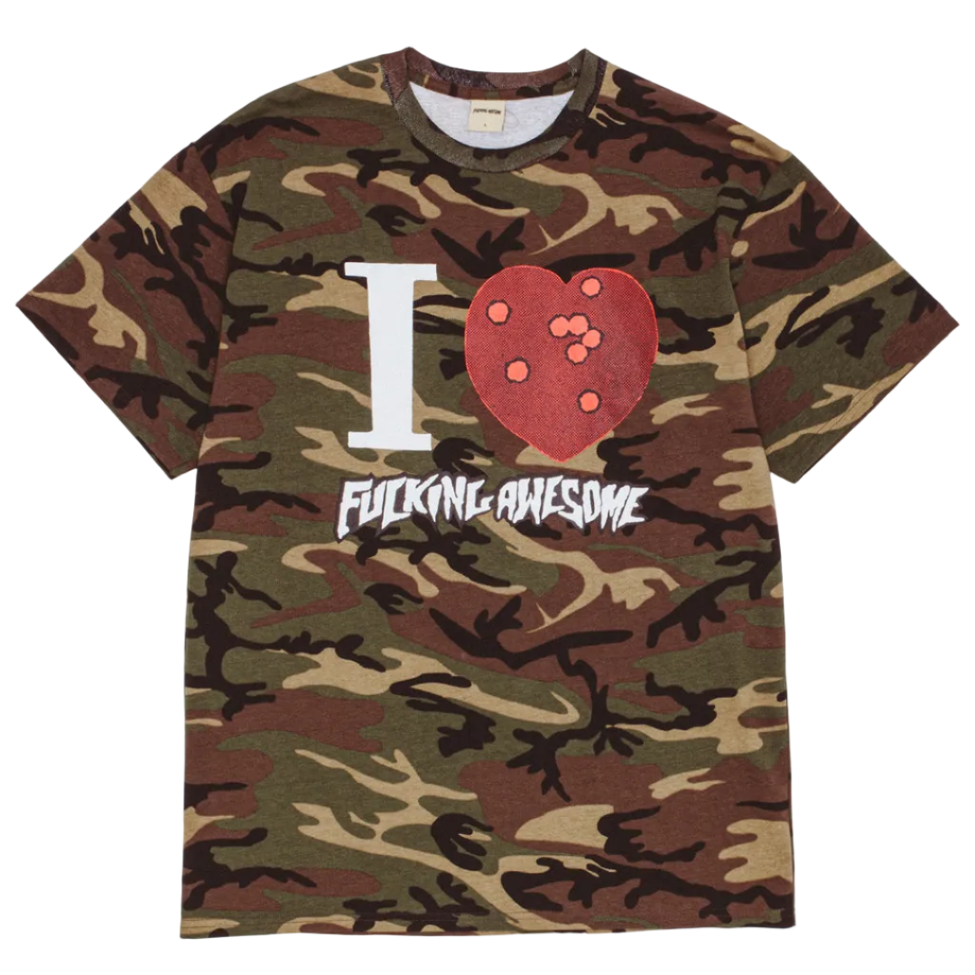 Fucking Awesome - I Heart FA Camo Tee