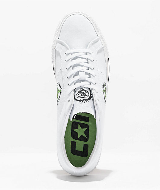 Converse - One Star Pro 2000s White & Green Shoes