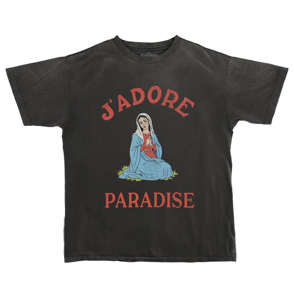 Paradise - J’ADORE Vintage Black Tee