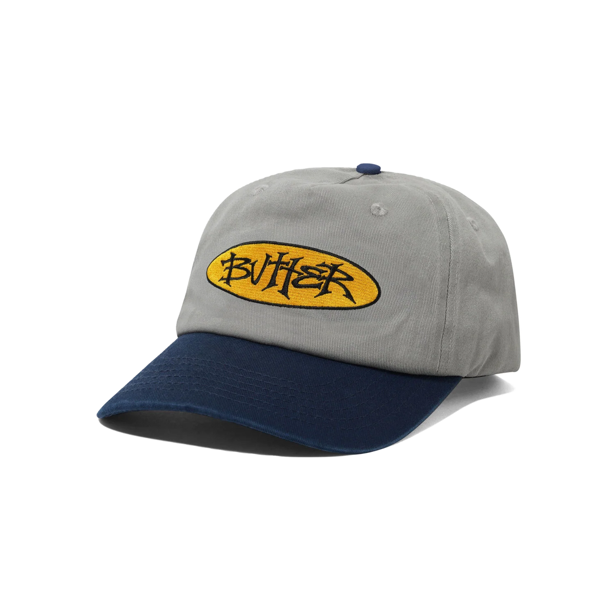 Butter - Tide 5 Panel Washed Grey/Navy Cap