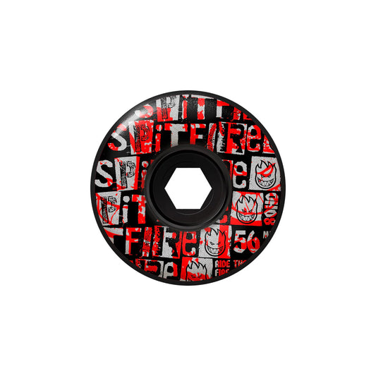 Spitfire Wheels - 80HD Ransom Radial Full Black 56mm