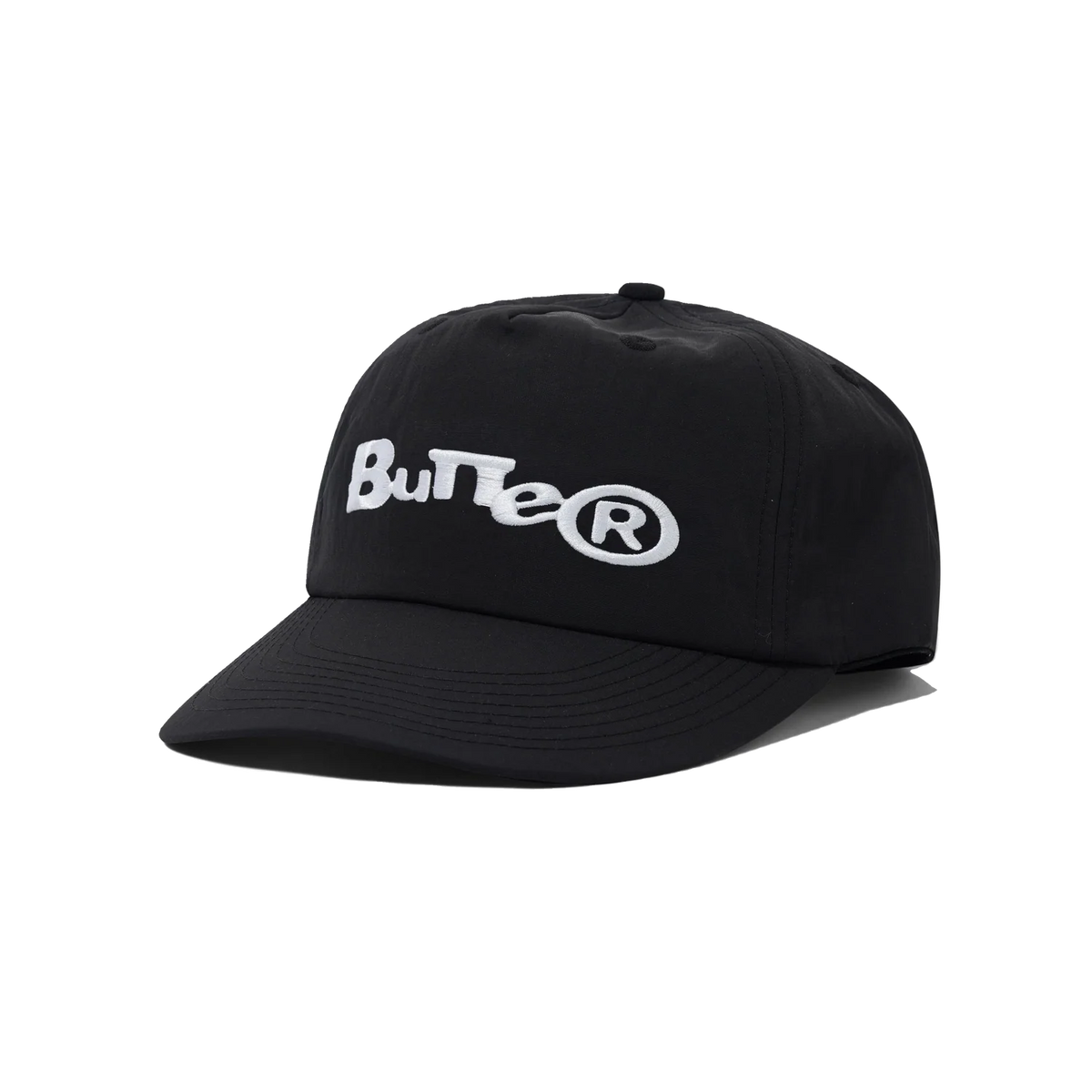 Butter - Registered 5 Panel Black Cap