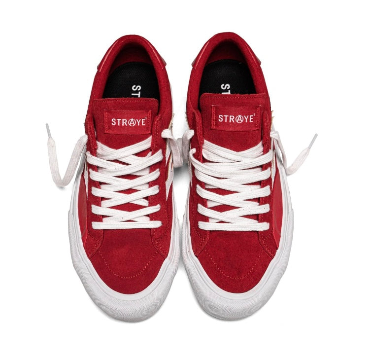 Straye - Logan Red Flame suede