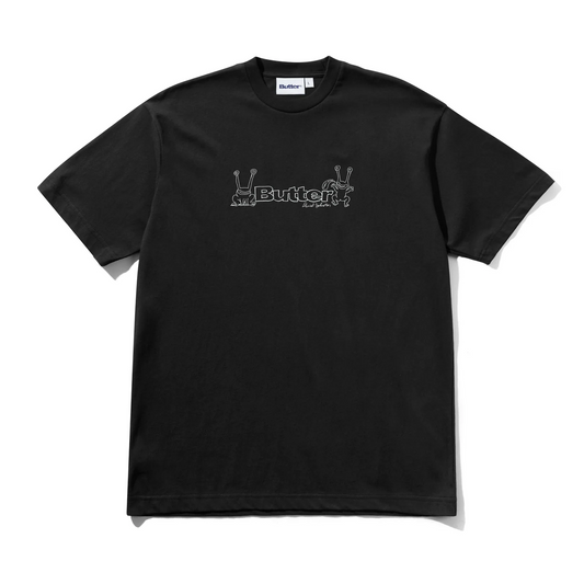 Butter - Frog Logo Black Tee