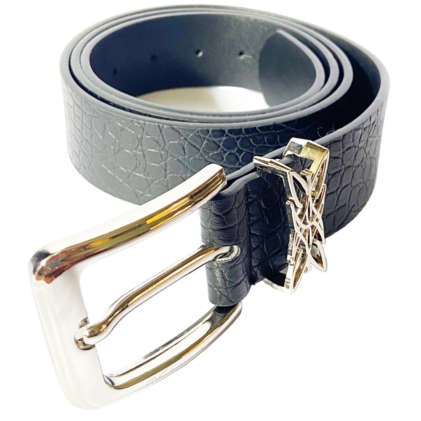 Vindicta Studios - Logo Croc Belt Black