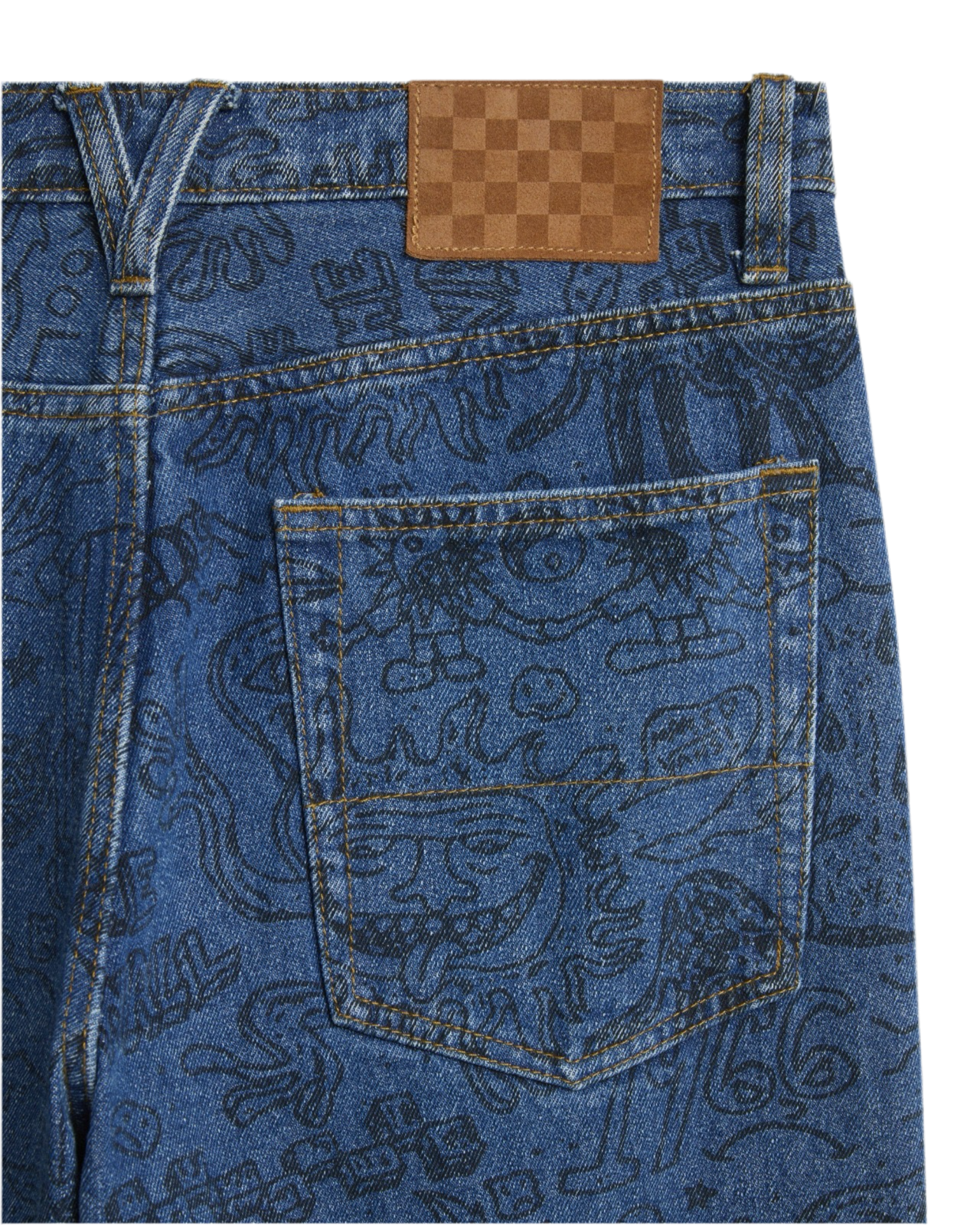 Vans - Check-5 Printed Loose Denim Pant