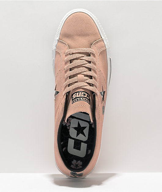 Converse - One Star Pro Clay Pink Suede Shoes