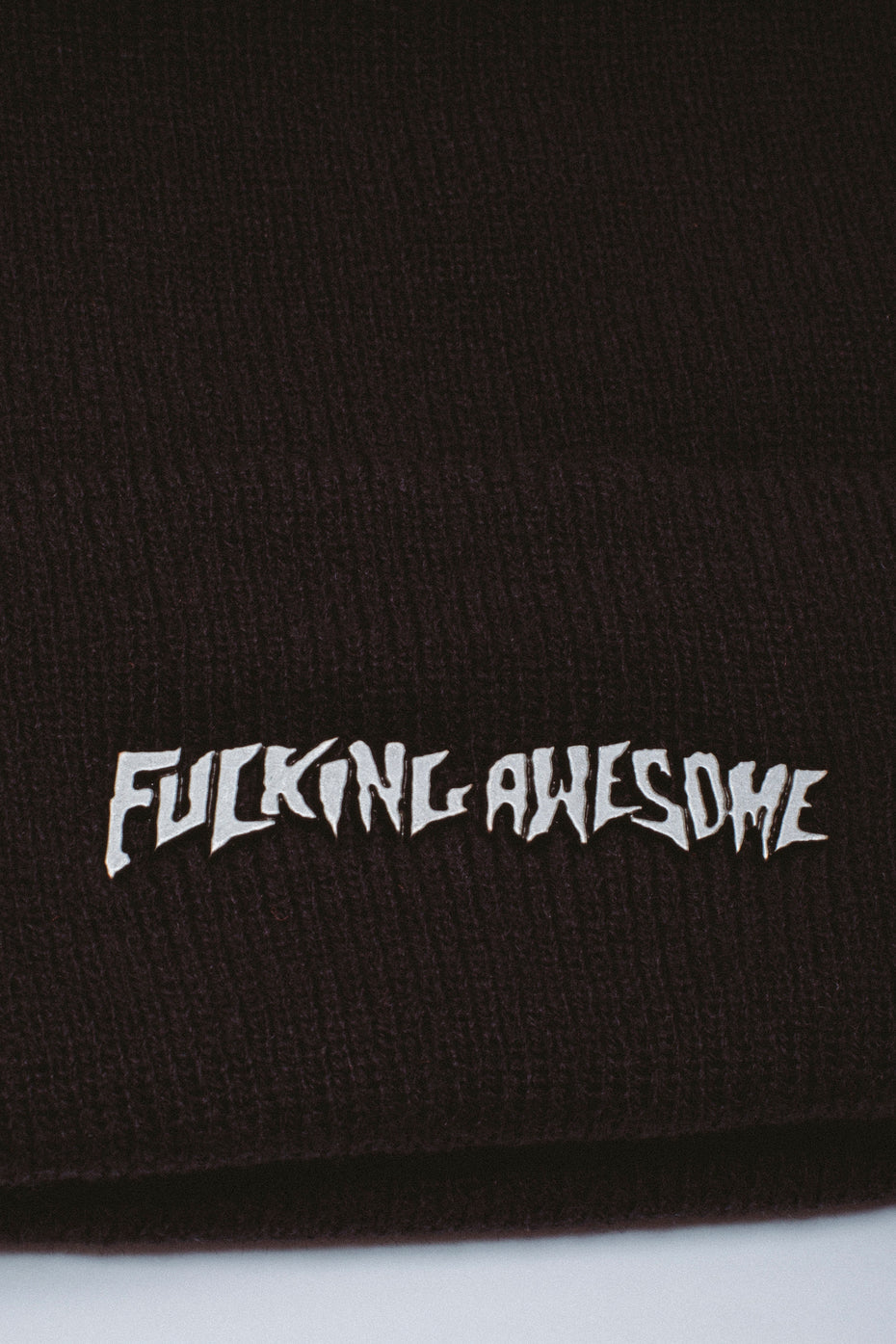 Fucking Awesome - Metal Stamp Logo Cuff Beanie
