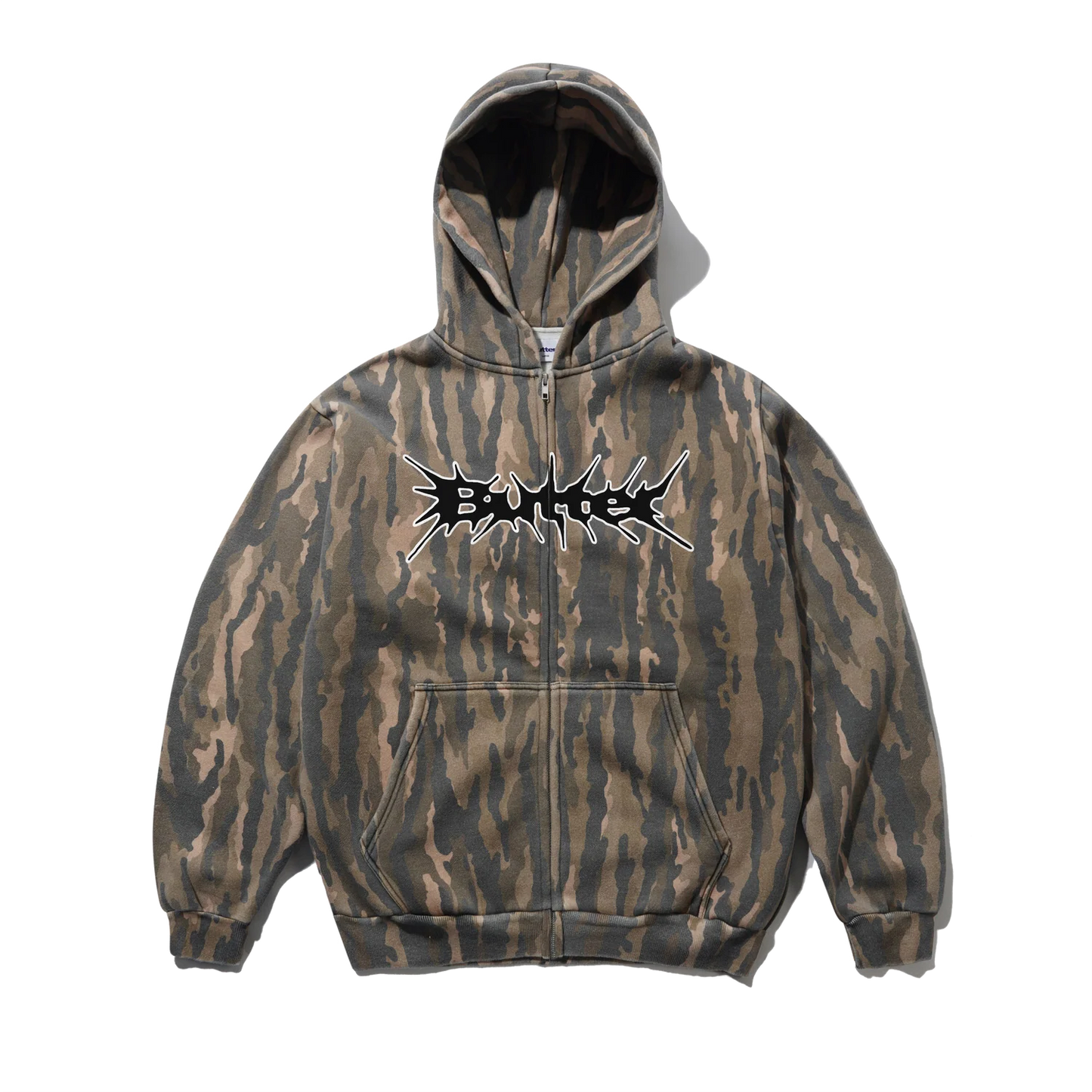 Butter - Nail Logo Zip-Thru Camo Hoodie