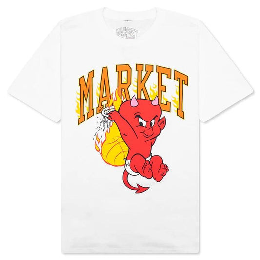Market Studios - Hot Stuff Dunk White Tee
