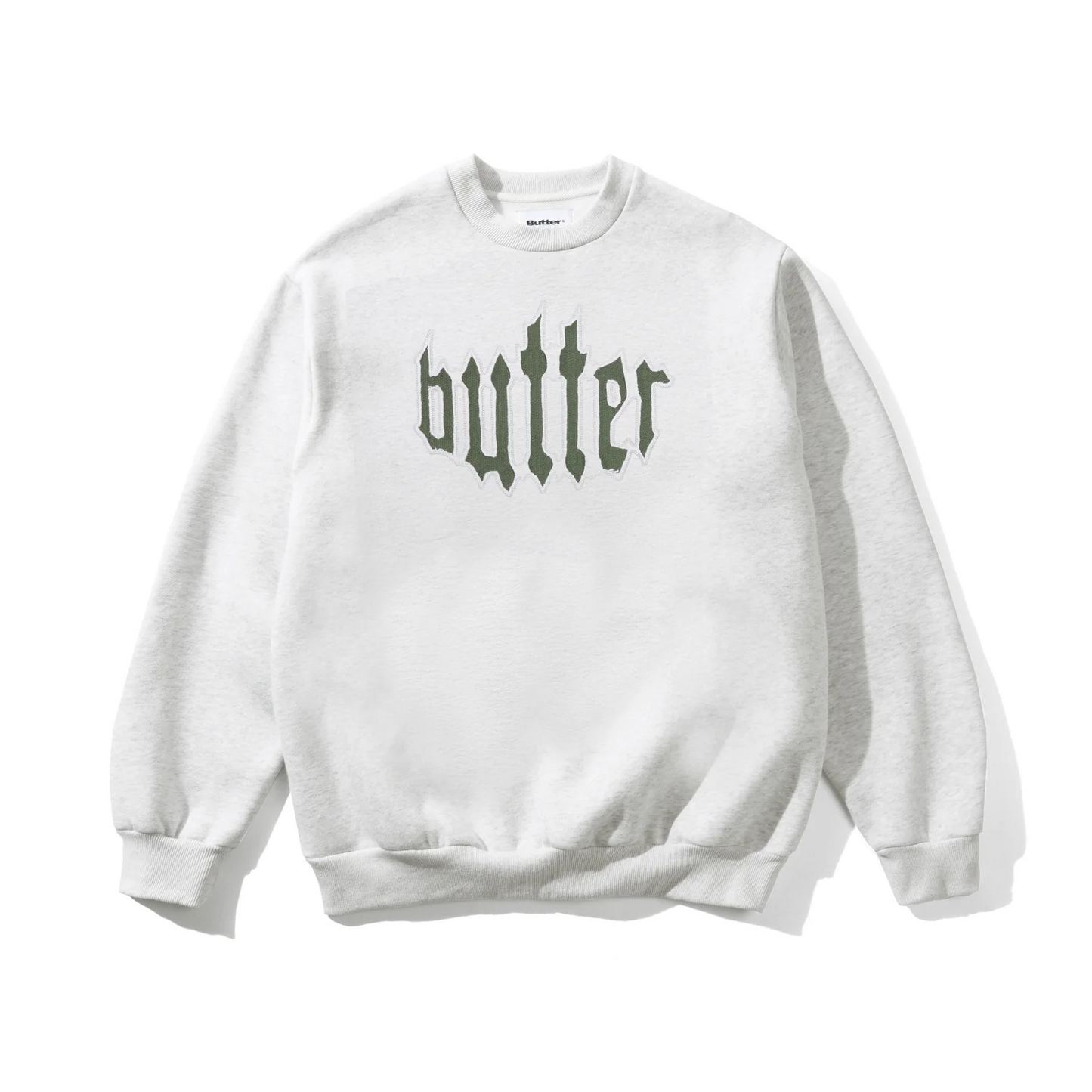 Butter - Cut Out Applique Ash Grey Crewneck