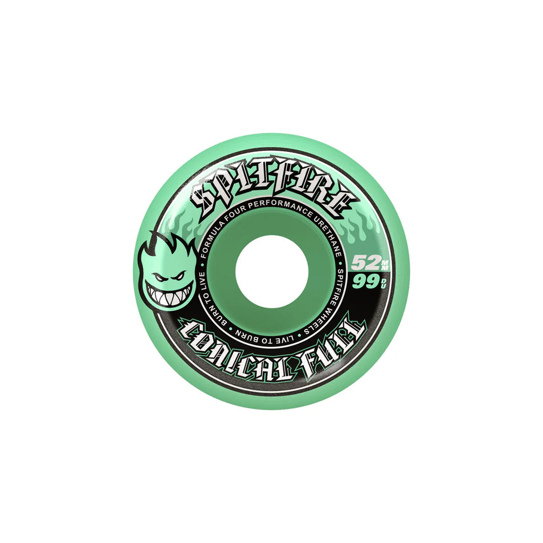 Spitfire Wheels - F4 99 Conical Full Teal 52mm