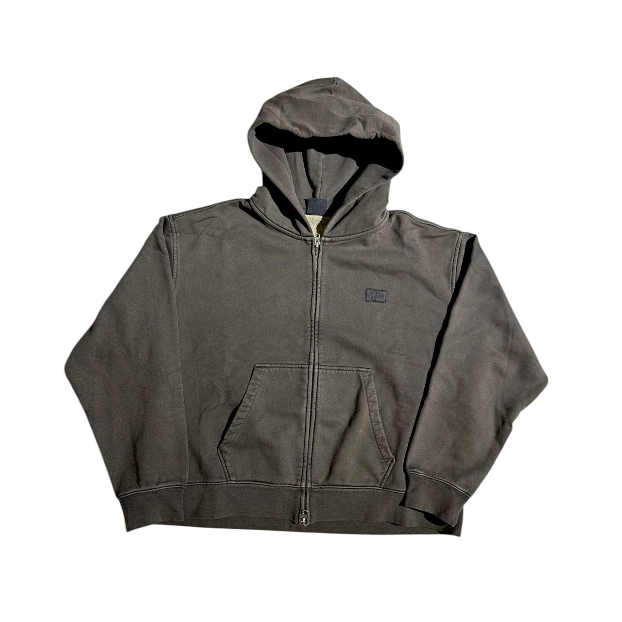 Vans - Zip Up Faded Black Hoodie