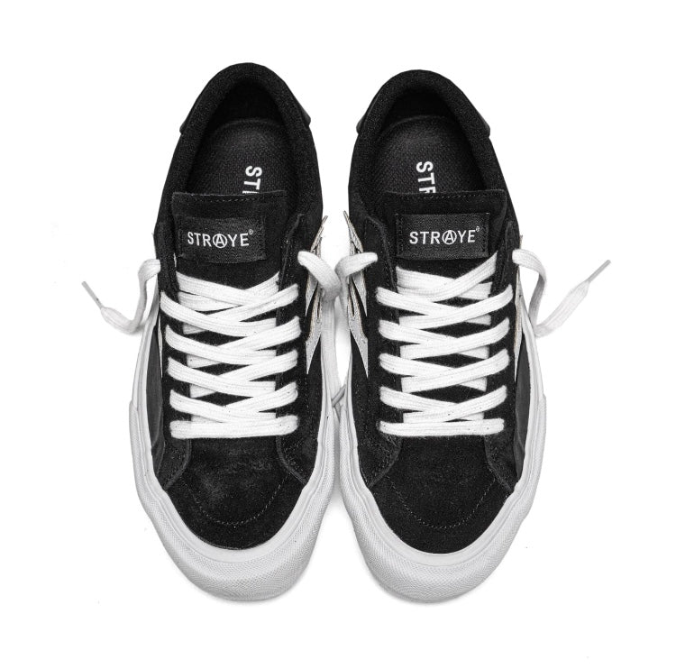 Straye - Logan Black Flame suede