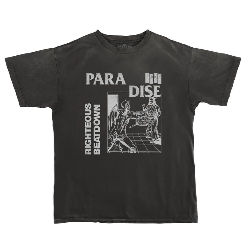 Paradise - Righteous Beatdown Vintage Black Tee